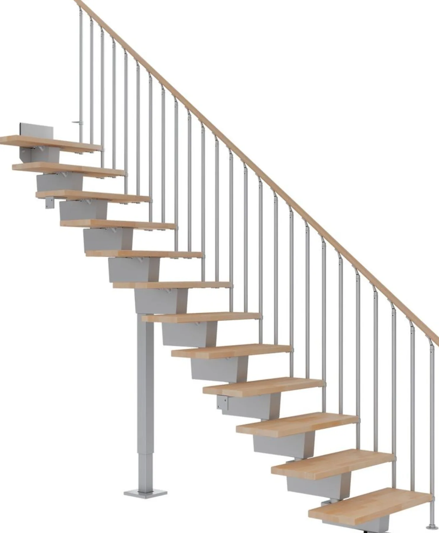 Portaat Dolle Dubai, suora, Classic III -kaide, öljytty pyökki, eri värejä ja kokoja