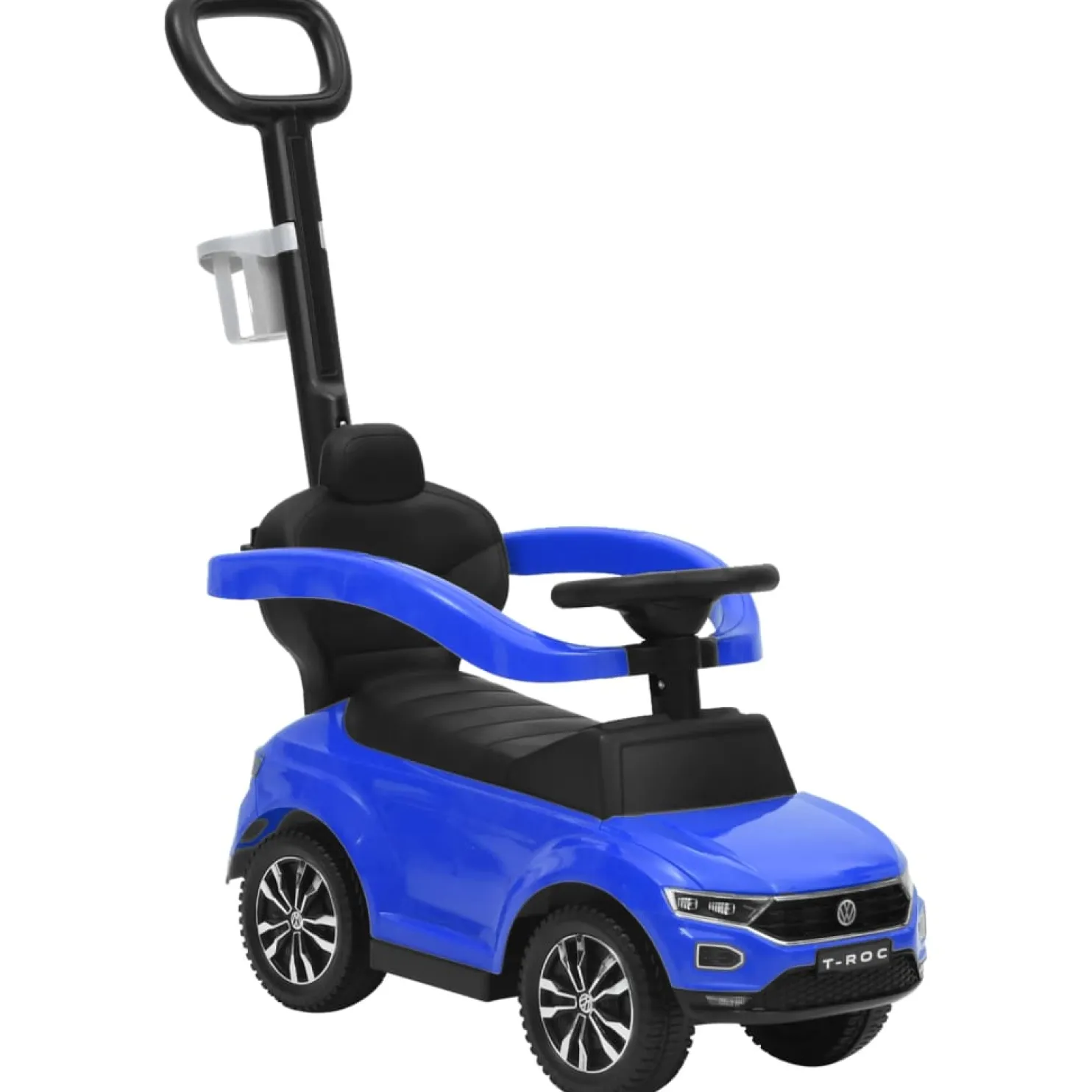 Potkuauto Volkswagen T-Roc, työntökahvalla, eri värejä
