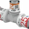 Puristus-T-haara Uponor S-Press Plus PPSU 25-20-25 mm