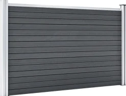 Puutarha-aita puukomposiitti 353x106cm harmaa