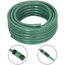 Puutarhaletku liitinsarjalla vihreä 0,6" 20 m PVC