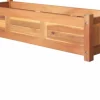 Puutarhan korotettu kukkalaatikko akaasiapuu 100x30x25 cm