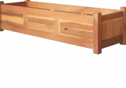 Puutarhan korotettu kukkalaatikko akaasiapuu 100x30x25 cm
