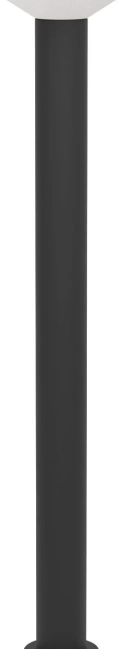 Pylväsvalaisin Eglo Rigosa, IP44, 3000K, musta/valkoinen, eri kokoja