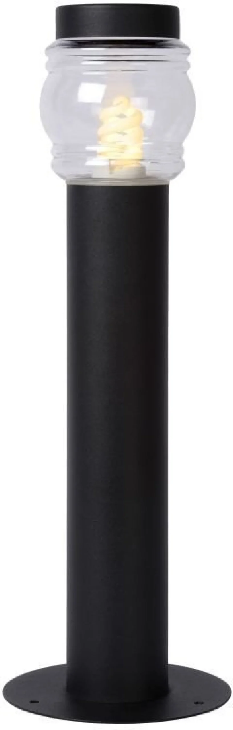 Pylväsvalaisin Lucide Mirane 11W 230V IP44 Ø 90mm musta