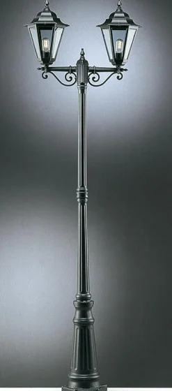 Pylväsvalaisin Noor Milano 675x2205 mm 2-osainen musta