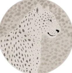 Pyöreä matto Benina Genova Leopardi Ø120cm kerma