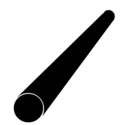 Pyörötanko teräs Ø36 mm S355J2 pituus 6 m