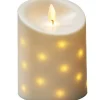 Pöytäkynttilä Konstsmide, IP44, paristokäyttöinen, 25 x LED, 14cm