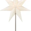 Pöytätähti Markslöjd Admira 45cm E14 teräs/valkoinen
