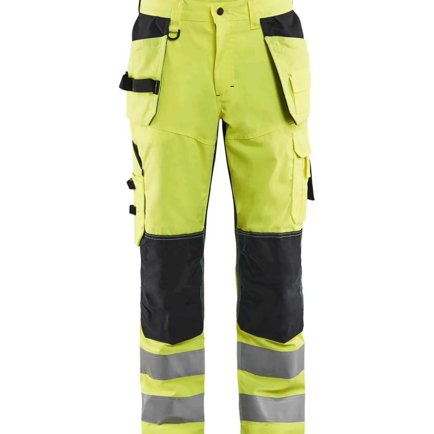 Riipputaskuhousut Blåkläder 1565 Highvis huomioväri/musta