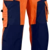 Riipputaskuhousut Blåkläder 1568 Highvis oranssi/sininen
