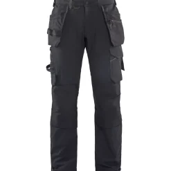 Riipputaskuhousut Blåkläder 1522 Stretch musta/tummanharmaa