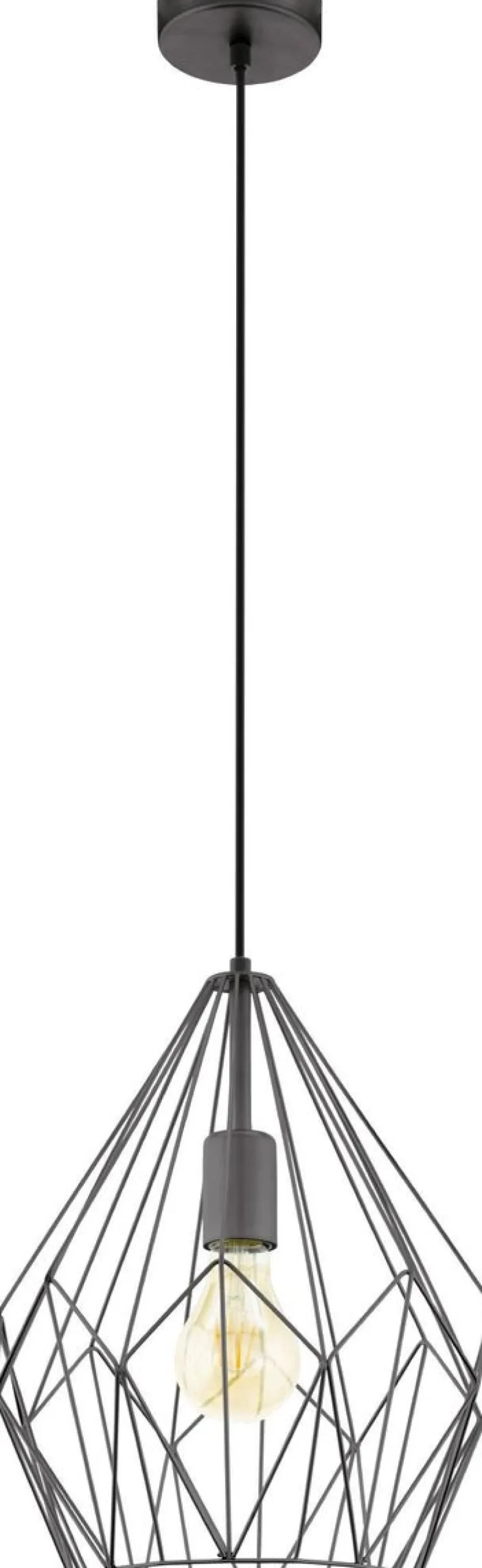 Riippuvalaisin Eglo Carlton Ø31cm musta