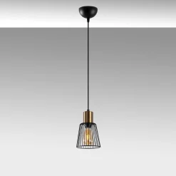 Riippuvalaisin Linento Lighting Kemtel, Ø16cm, E27, musta