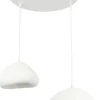 Riippuvalaisin Linento Lighting Lora 30-40-T-Luna, 2-osainen, valkoinen