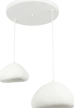 Riippuvalaisin Linento Lighting Lora 30-40-T-Luna, 2-osainen, valkoinen