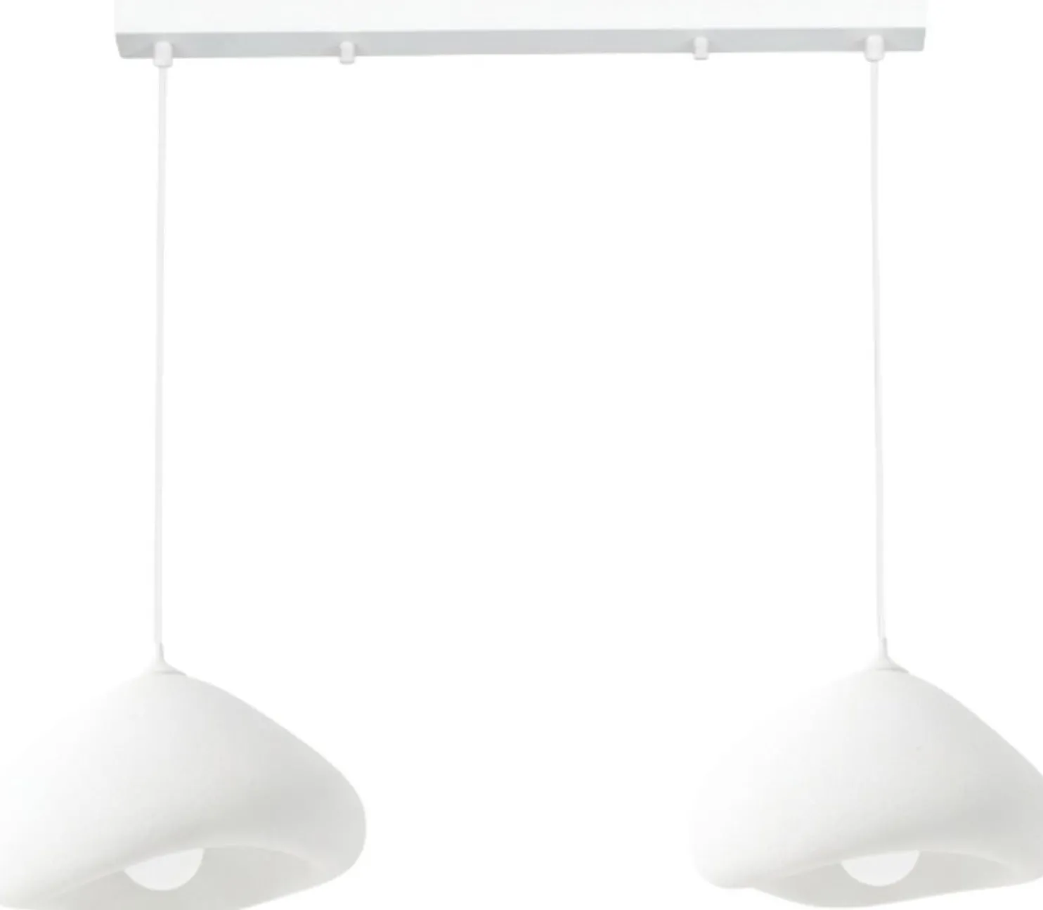 Riippuvalaisin Linento Lighting Lora 30-2-C-Luna, 2-osainen, valkoinen