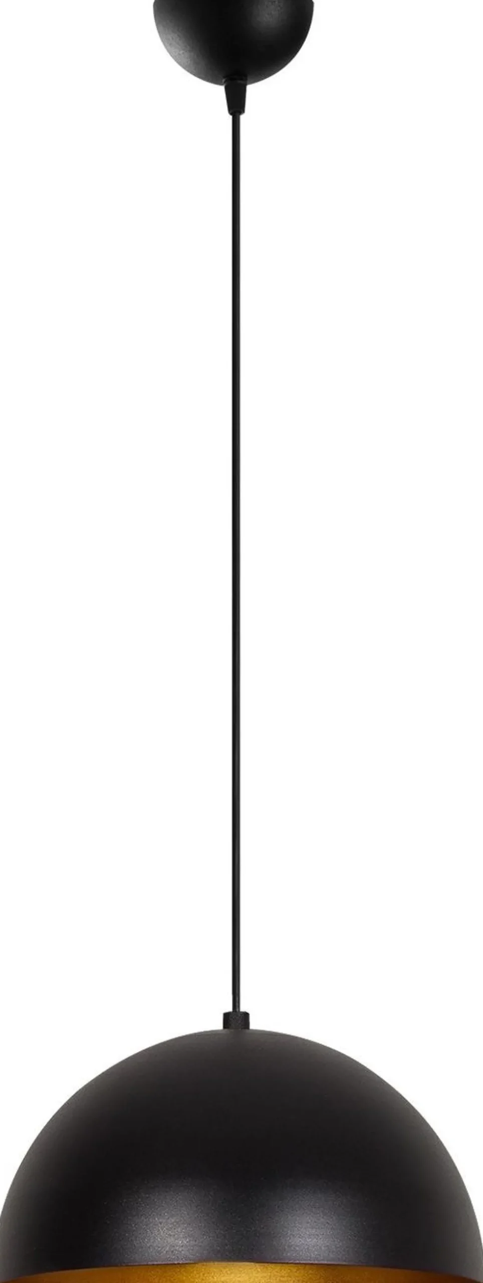Riippuvalaisin Linento Lighting Sivani MR 721, Ø30cm, musta/kulta