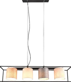 Riippuvalaisin Trio Ross, 4-os, E27, moniväri