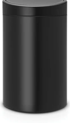 Roska-astia Brabantia Touch Bin 40 L Matt Black