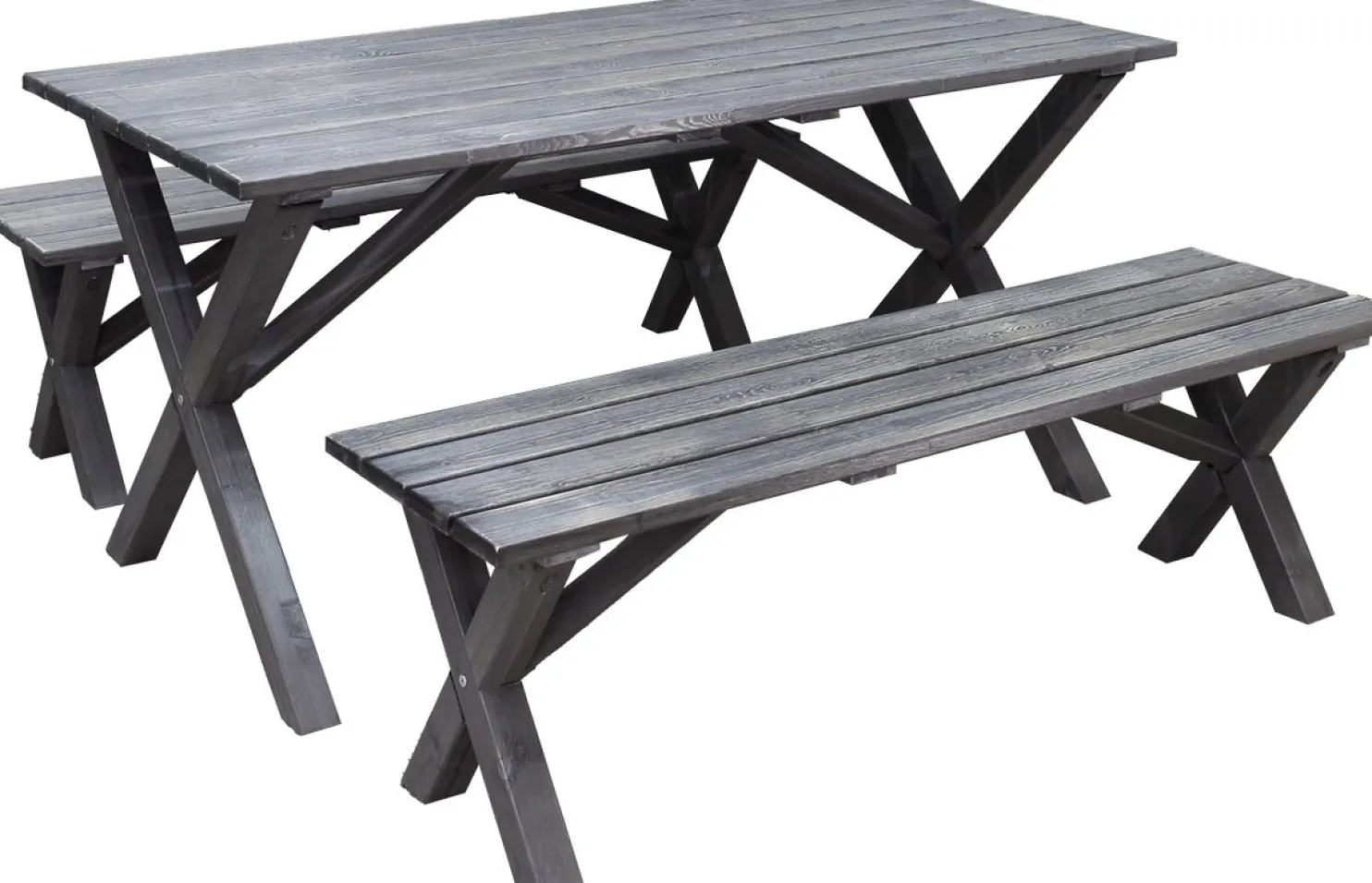 Ruokailuryhmä Baltic Garden Scottsdale 150cm pöytä + 2 penkkiä er värejä