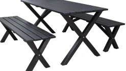 Ruokailuryhmä Baltic Garden Scottsdale 150cm pöytä + 2 penkkiä er värejä