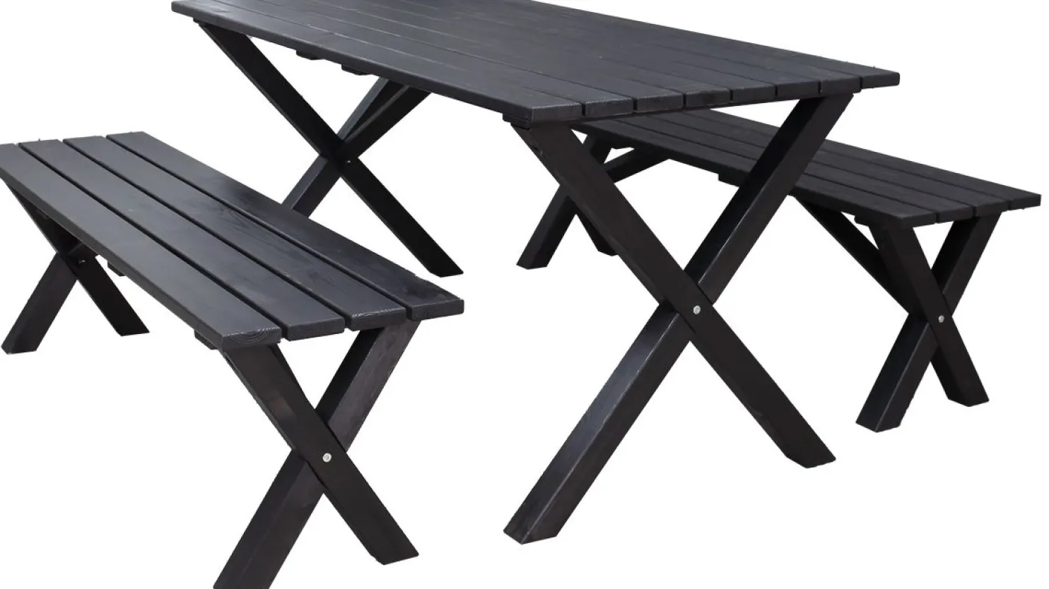 Ruokailuryhmä Baltic Garden Scottsdale 150cm pöytä + 2 penkkiä er värejä