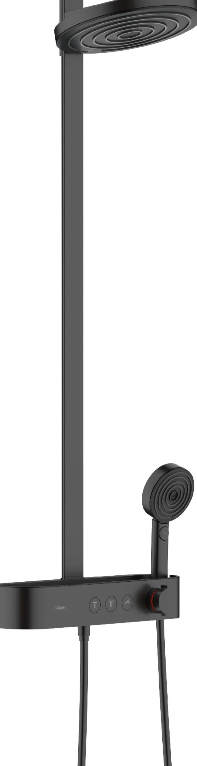 Sadesuihkusetti Hansgrohe Pulsify S Showerpipe 260 2jet, Shower TabletSelect 400, mattamusta