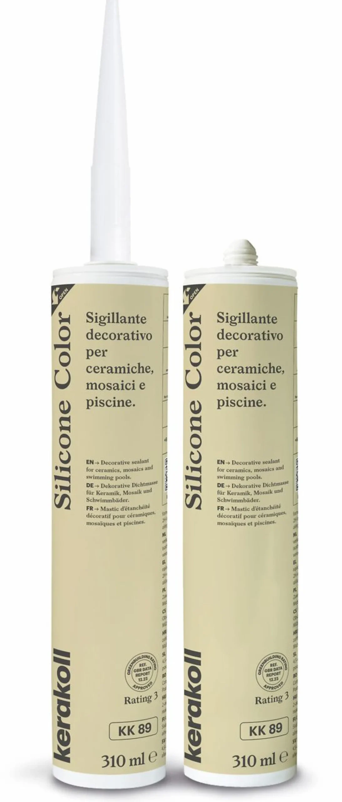 Saumausmassa Kerakoll Silicone Color, 310ml, eri värejä