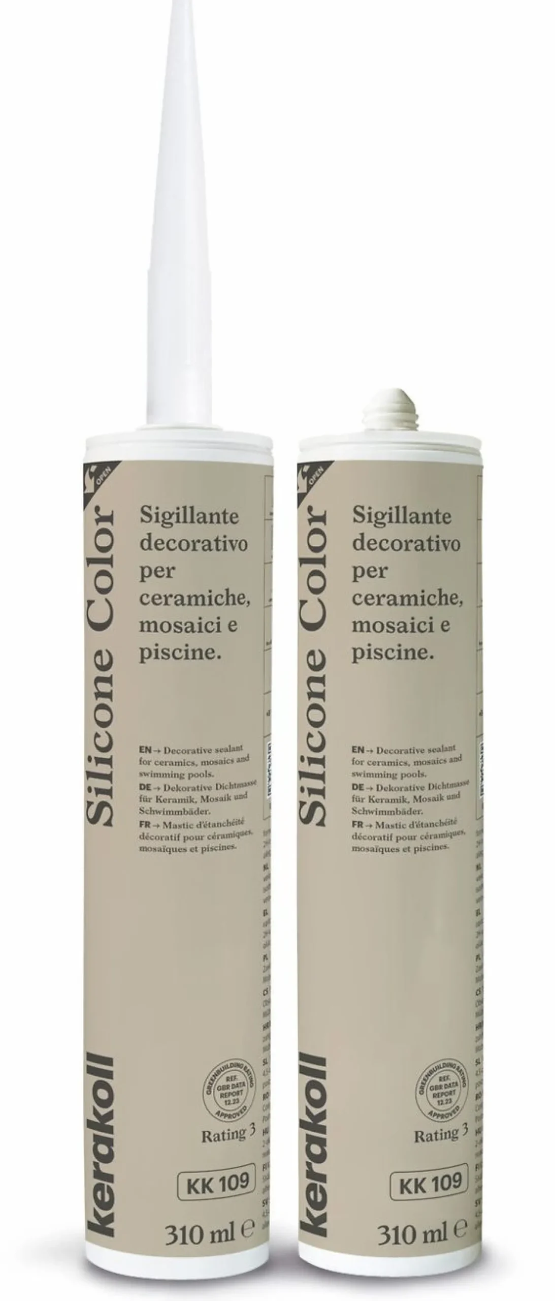 Saumausmassa Kerakoll Silicone Color, 310ml, eri värejä