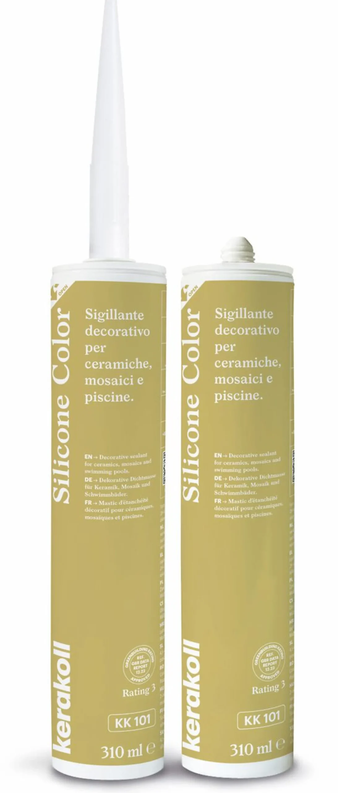 Saumausmassa Kerakoll Silicone Color, 310ml, eri värejä