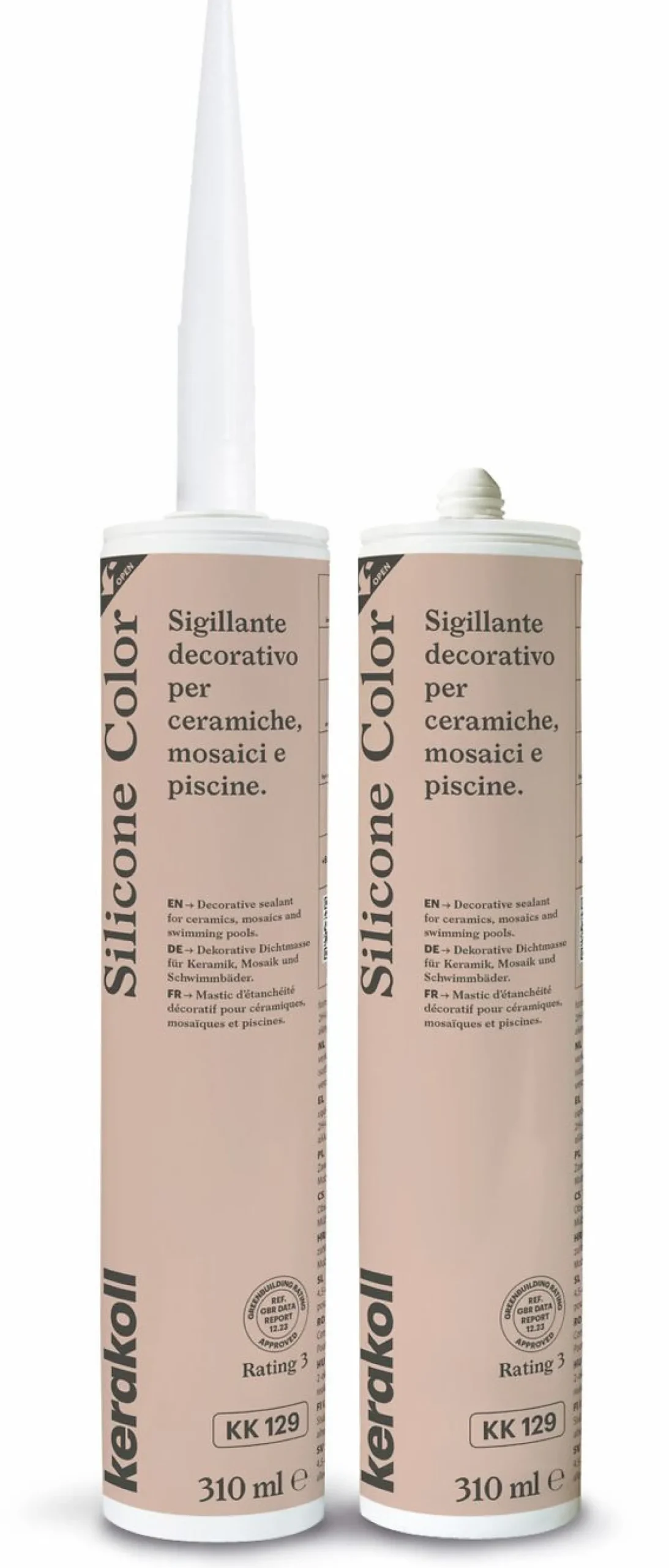 Saumausmassa Kerakoll Silicone Color, 310ml, eri värejä