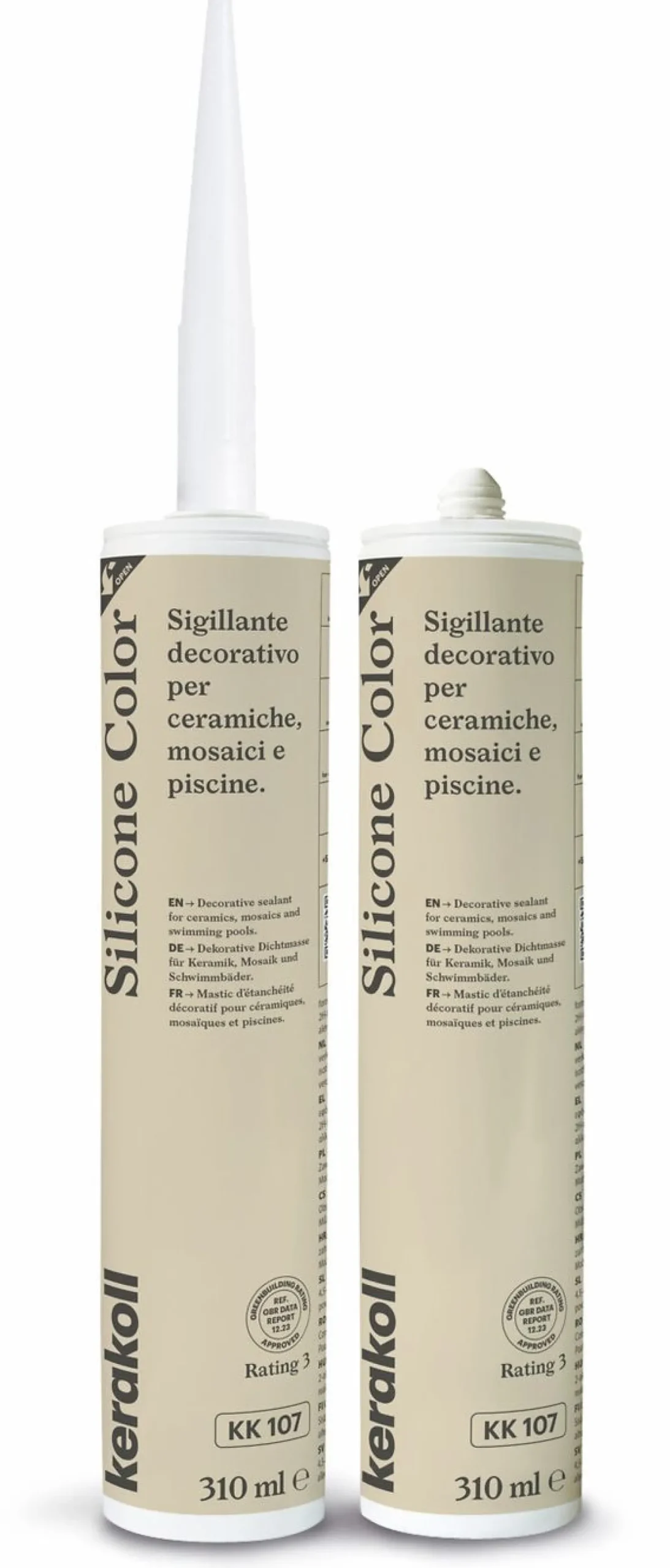 Saumausmassa Kerakoll Silicone Color, 310ml, eri värejä