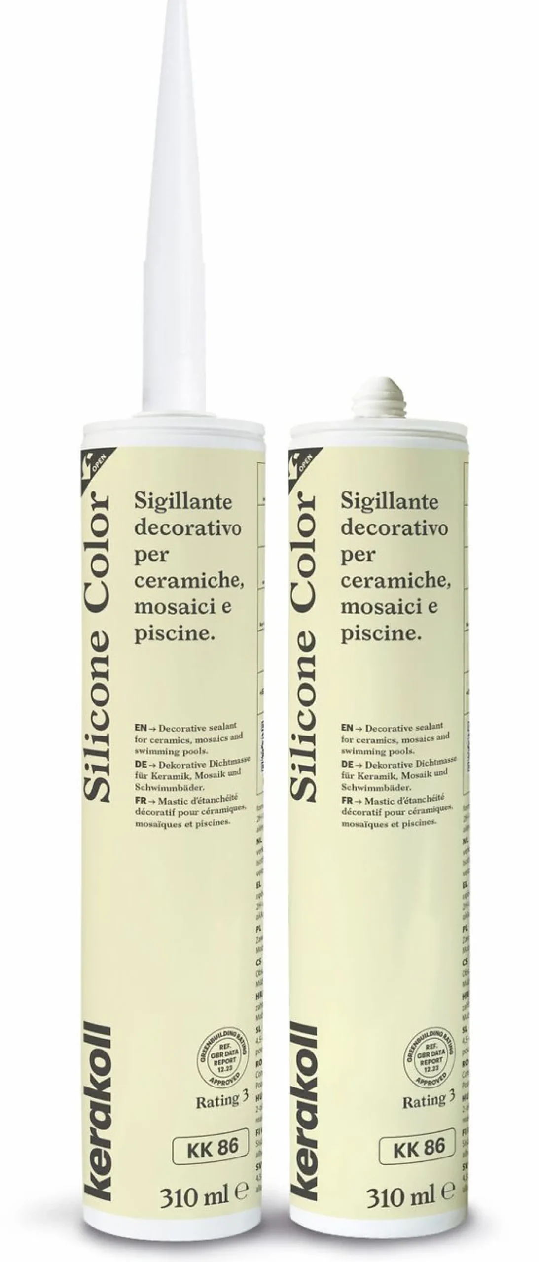 Saumausmassa Kerakoll Silicone Color, 310ml, eri värejä