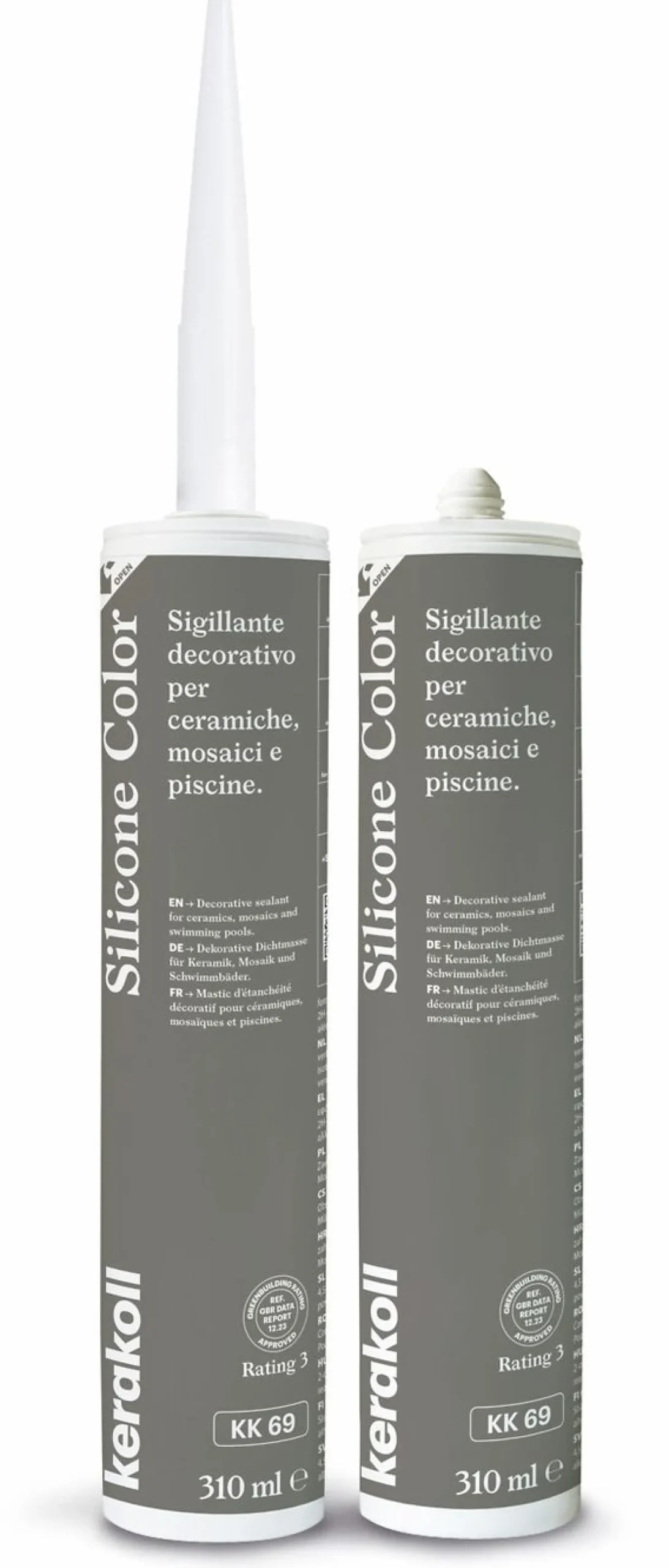 Saumausmassa Kerakoll Silicone Color, 310ml, eri värejä