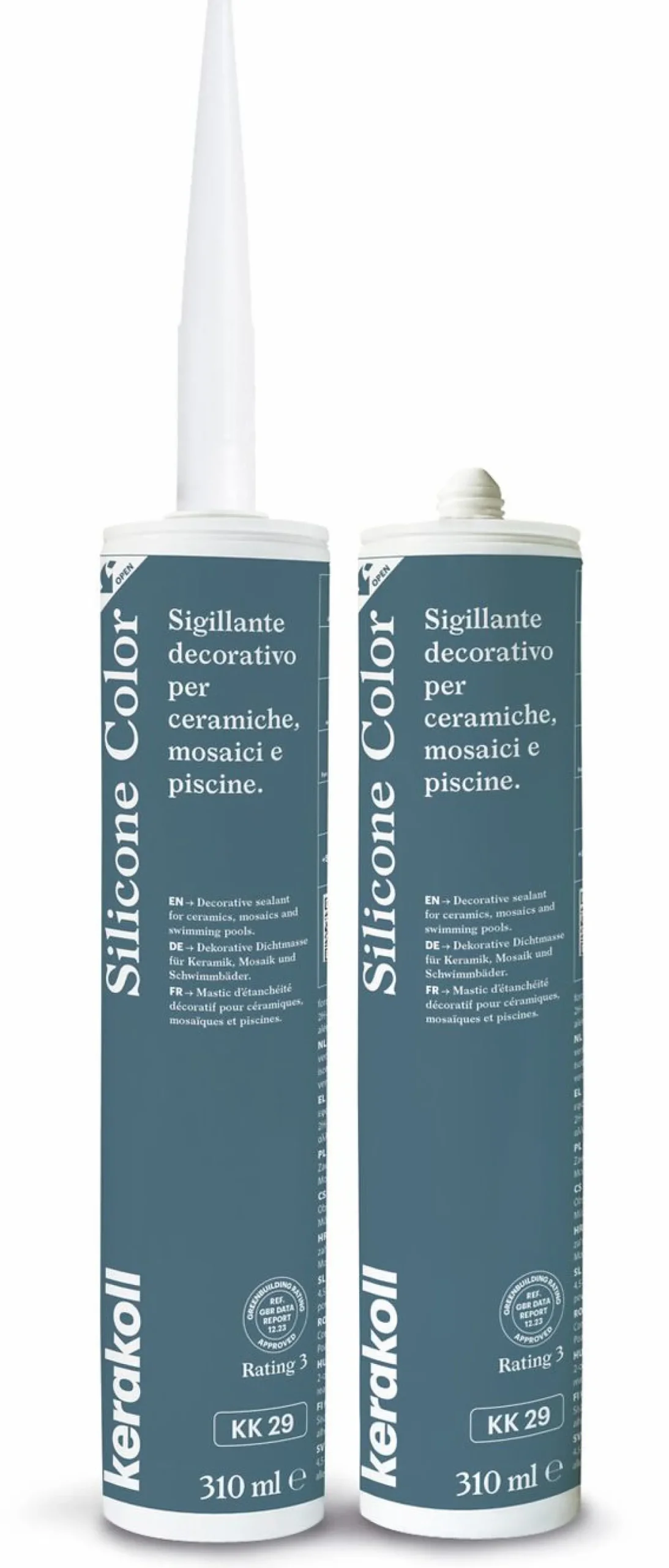 Saumausmassa Kerakoll Silicone Color, 310ml, eri värejä