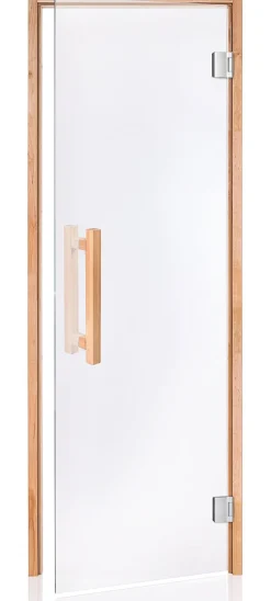 Saunan lasiovi Andres Glass Comfort, leppäkarmi, eri kokoja, eri värejä
