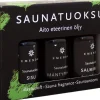Saunatuoksusetti Emendo Musta 3 x 10 ml Salmiakki + Mäntypihka + Sisu