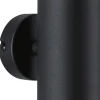 Seinä-/kattovalaisin Paulmann Kame, 27cm, IP44, 3000K, 2x460lm, 230V, 2x4W, signaalimusta