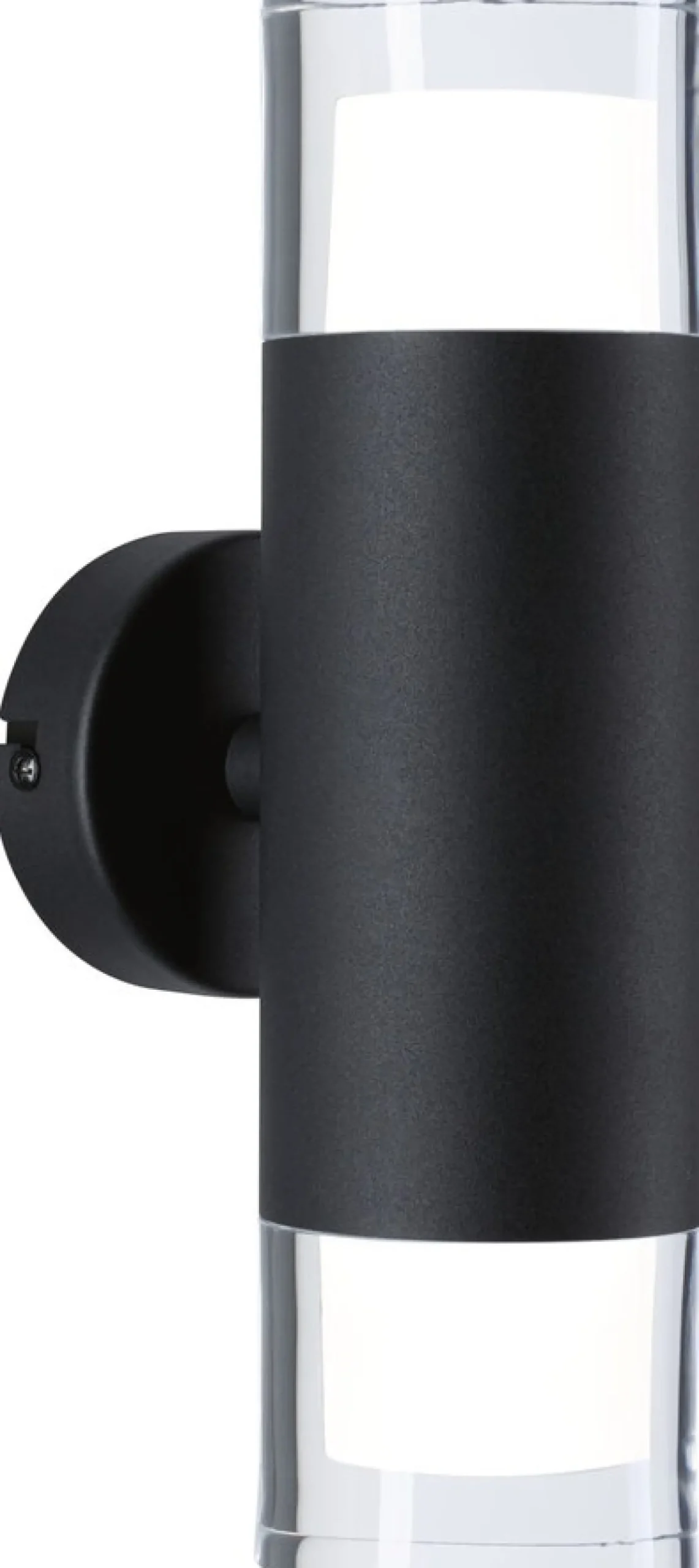 Seinä-/kattovalaisin Paulmann Kame, 27cm, IP44, 3000K, 2x460lm, 230V, 2x4W, signaalimusta