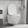 Seinäkiinnitettävä WC ei huuhtelurengasta keraaminen
