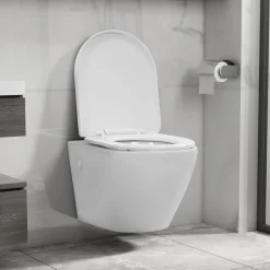 Seinäkiinnitettävä WC ei huuhtelurengasta keraaminen