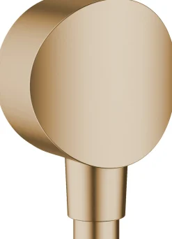 Seinäliitin Hansgrohe FixFit S muoviliitos takaiskuventtiilillä, piiloasennus, harjattu pronssi