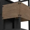 Seinävalaisin Eglo Evesham 40W 14x24cm musta/tummanruskea puu