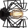 Seinävalaisin Linento Lighting Nemrut, Ø25cm, E27, musta