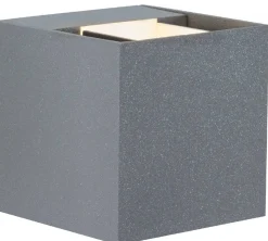 Seinävalaisin Paulmann Cybo LED IP65 80x80mm harmaa