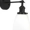 Seinävalaisin PR Home Kappa 300x140x250mm musta/opaali