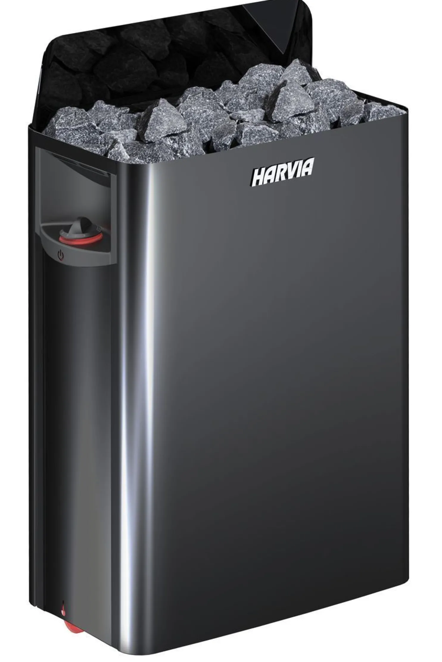 Sähkökiuas Harvia The Wall SW80 Black Steel 8 kW 7-12 m³ kiinteä ohjaus