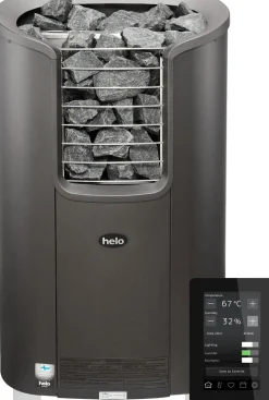 Sähkökiuas Helo Roxx 60 Elite WT 6 kW 5-10 m³ manuaalitäyttö erillinen ohjaus